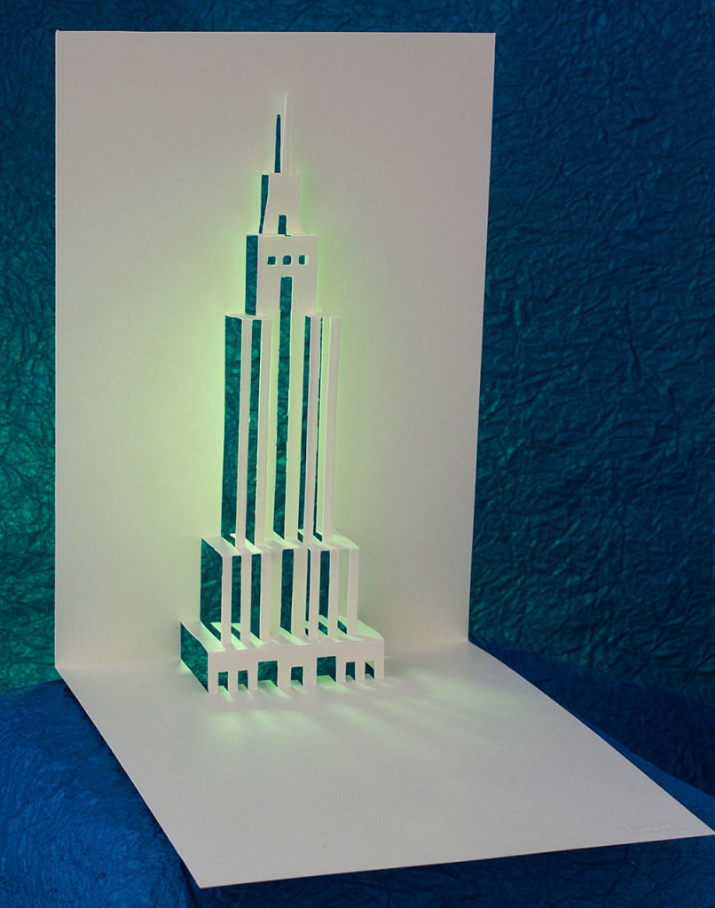 Empire State Building Pop Up Card Popup Card Shop
