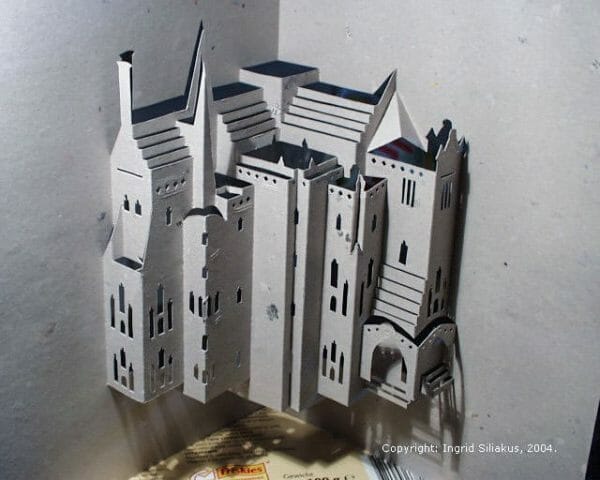 Episcopal Palace of Astorga Pop-Up Paper Sculpture by Ingrid Siliakus