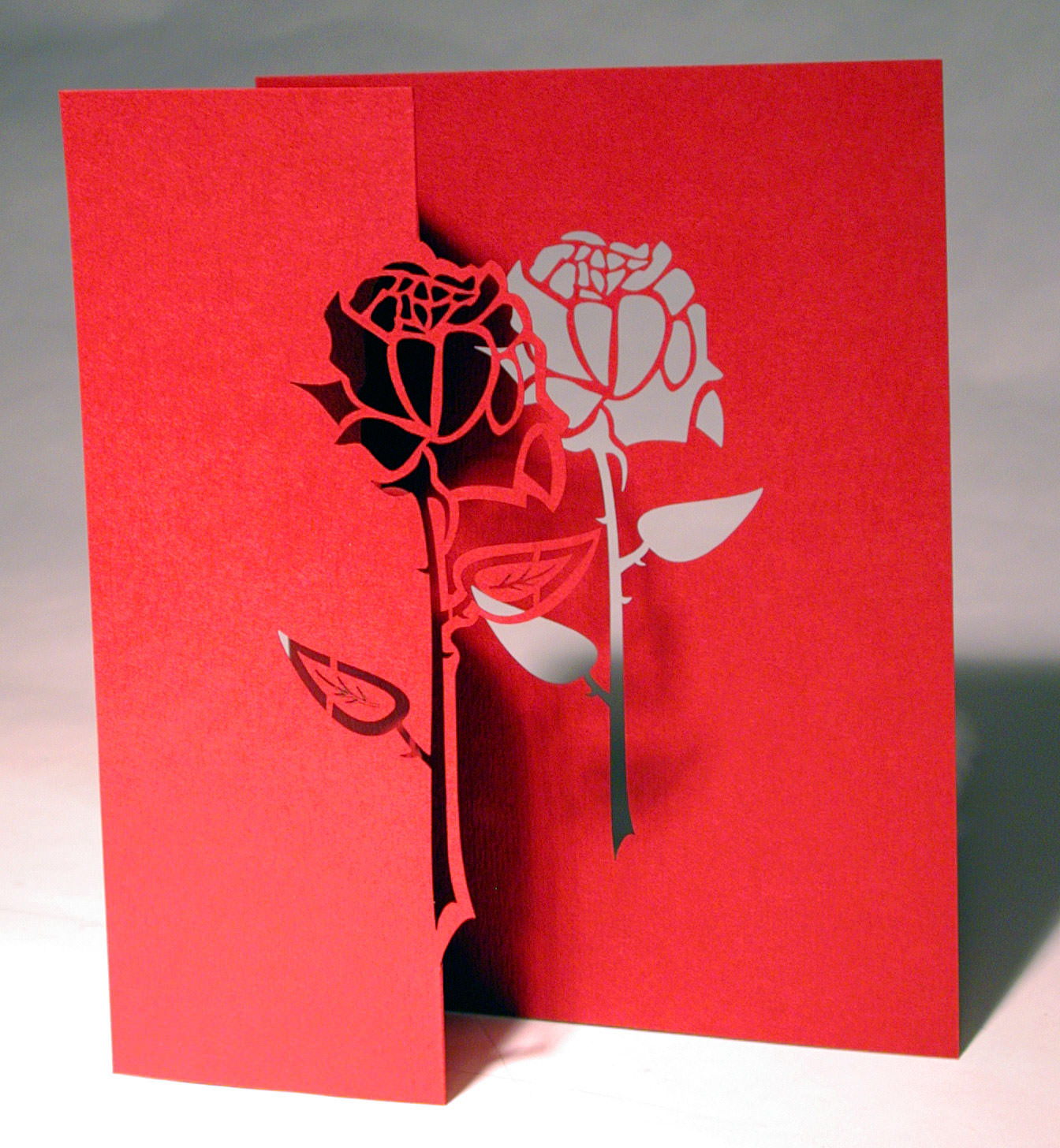 Rose Pop Up Card - Popup Card Shop