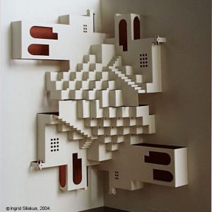 Repetition Pop-Up Paper Sculpture by Ingrid Siliakus