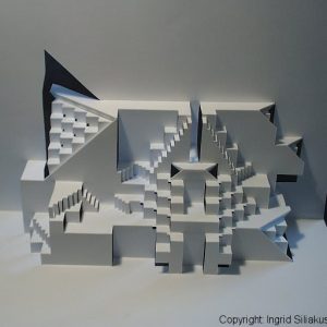 Recycled Popup Paper Sculpture by Ingrid Siliakus