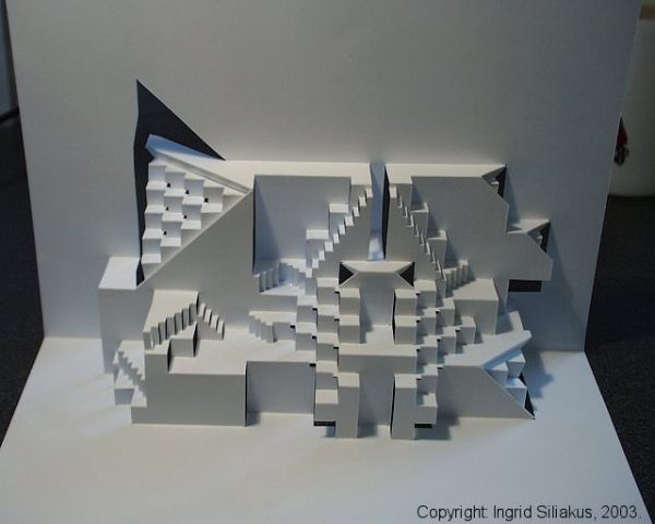 Recycled Popup Paper Sculpture by Ingrid Siliakus