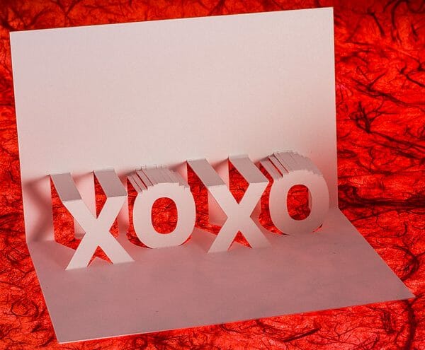 XOXO Popup Card by Andrew Crawford