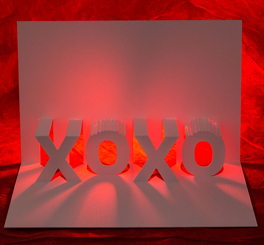 XOXO Popup Card by Andrew Crawford