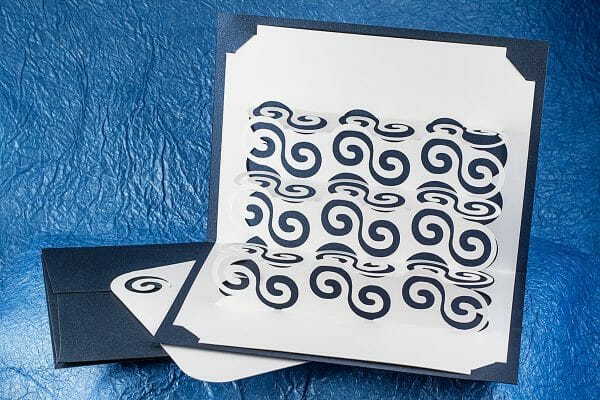Celtic Sea Popup Card with Insert Card and Envelope